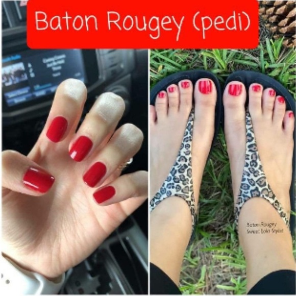 *Retired* Color Street: Baton Rougey (Pedicure) | Classic Red Solid Timeless - Picture 5 of 12